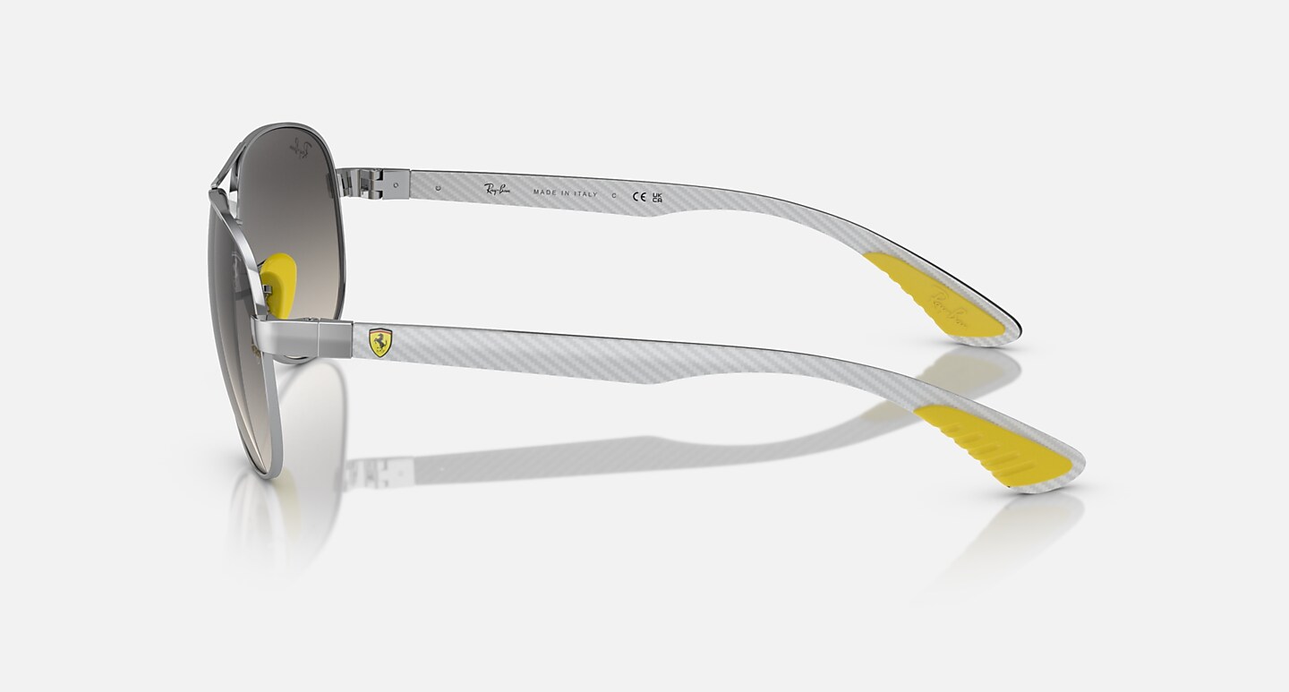 Ray-Ban Sunglasses Man Rb8331m Scuderia Ferrari Collection - Light Carbon Frame Grey Lenses 61-13 Polarized