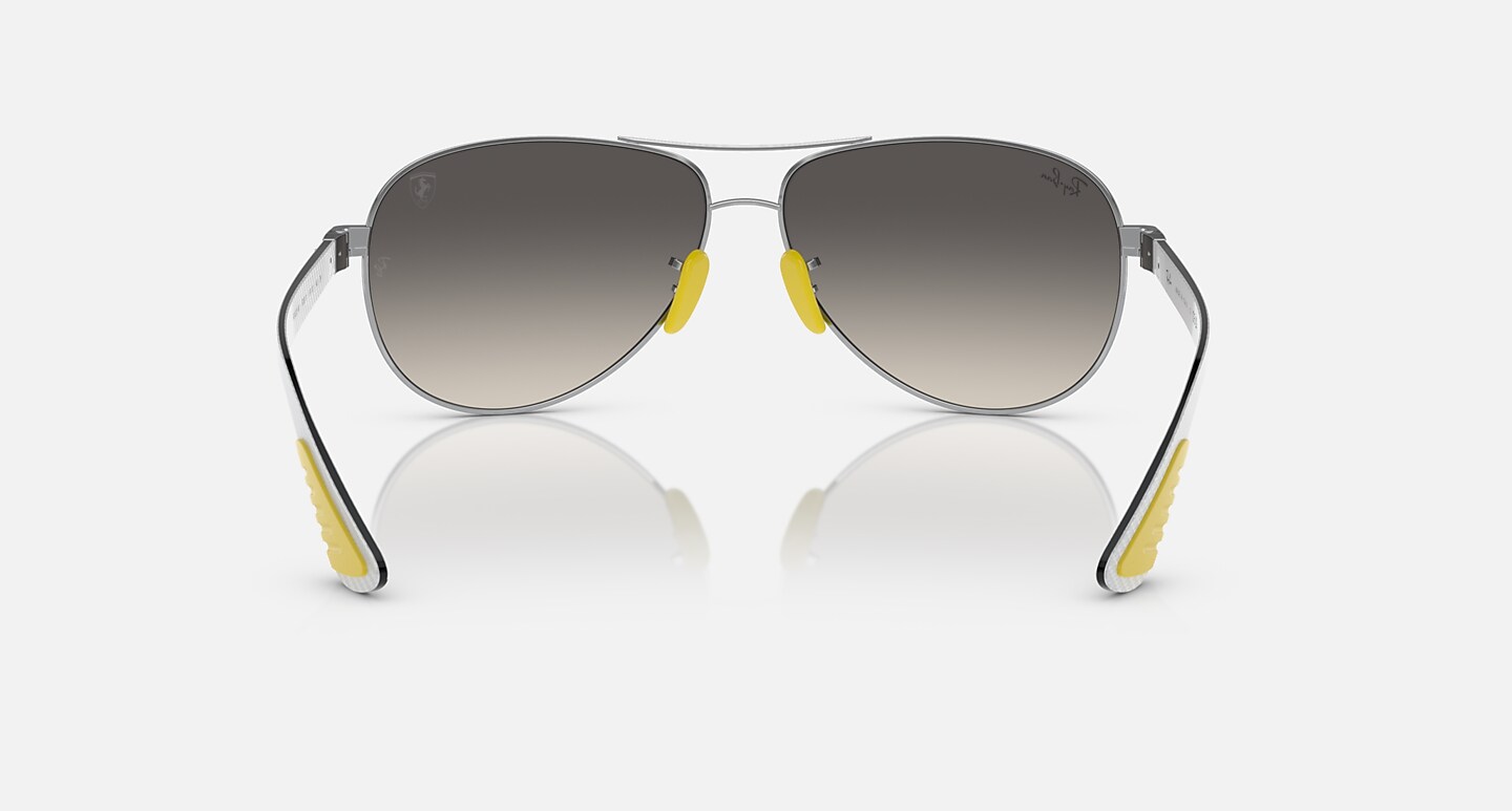 Ray-Ban Sunglasses Man Rb8331m Scuderia Ferrari Collection - Light Carbon Frame Grey Lenses 61-13 Polarized