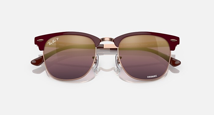 CLUBMASTER METAL CHROMANCE Sunglasses in Bordeaux On Rose 