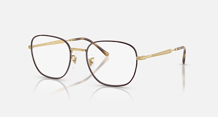 RB6534 OPTICS Eyeglasses with Matte Havana On Matte Arista Gold