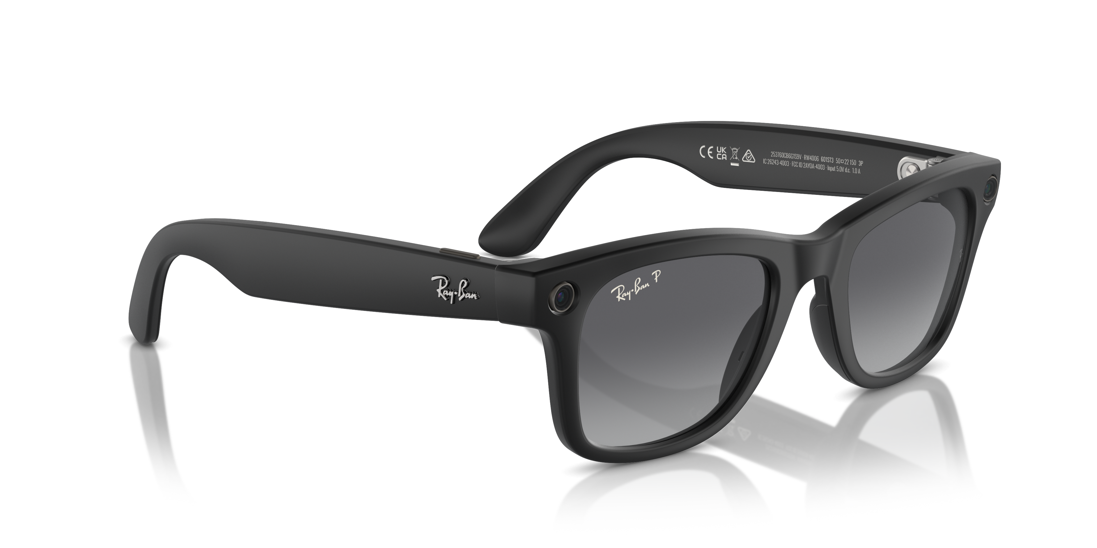 Raybans wayfarer 偏光グラス RAY-BAN | META WAYFARER Sunglasses in Black and Graphite