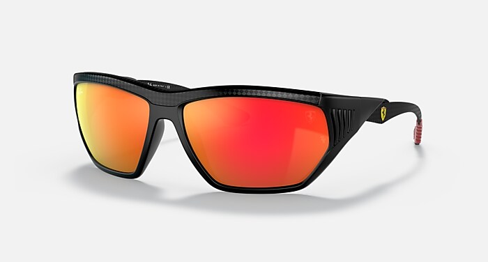 RB8359M SCUDERIA FERRARI COLLECTION Sunglasses in Black and Red  