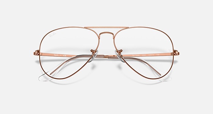 AVIATOR OPTICS Eyeglasses with Rose Gold Frame - RB6489