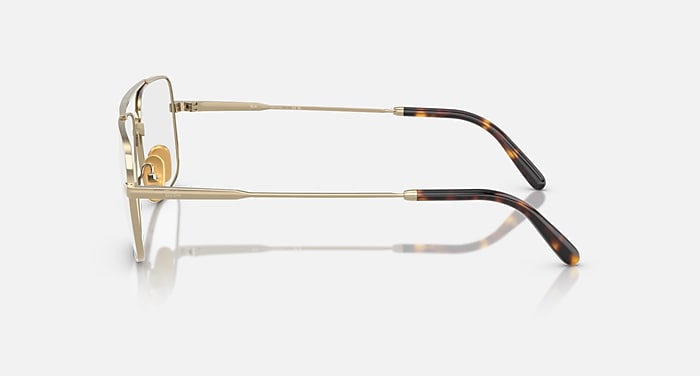 Ray-Ban Eyeglasses Unisex William Titanium Optics Prescription - Gunmetal Frame Clear Lenses 58-17 Polarized