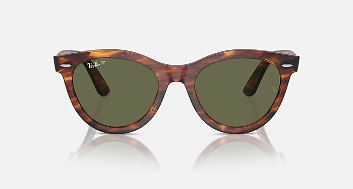 Ray-Ban RB2241F 1334/51 Wayfarer Way Pink Havana Sunglasses 54mm WAYFARER WAY Sunglasses in Pink Havana and Clear & Brown  main image 2