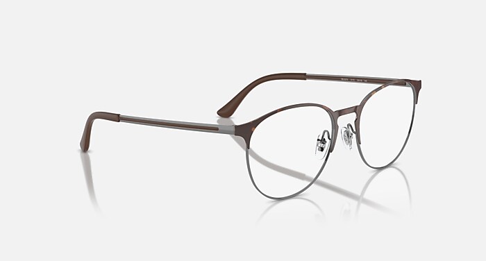 RB6375 OPTICS Eyeglasses with Havana On Gunmetal Frame - RB6375