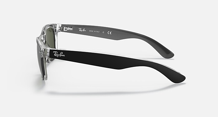 NEW WAYFARER COLOR MIX Sunglasses in Black On Transparent  display picture 3