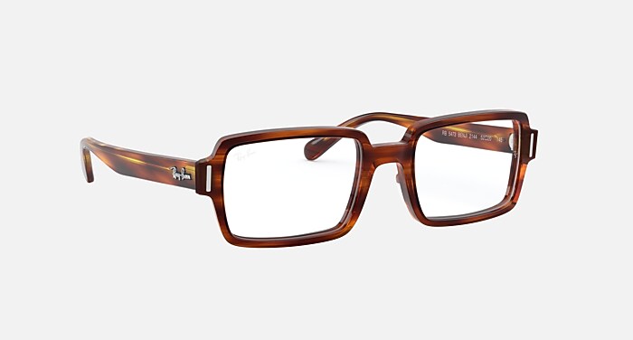 BENJI OPTICS Eyeglasses with Striped Havana Frame - RB5473 | Ray