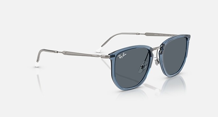 RB4451 Sunglasses in Transparent Blue and Blue - RB4451