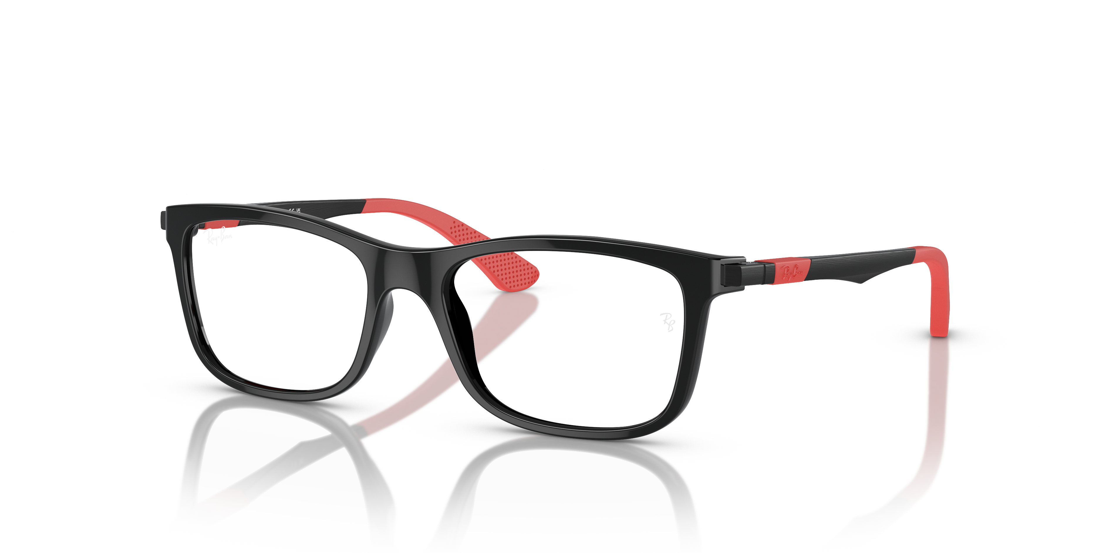RB1549 OPTICS KIDS Polished Black Frame Clear Lenses 46-16