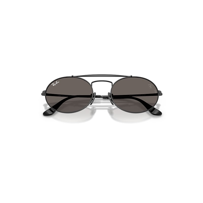 Ray Ban Rb3775m Scuderia Ferrari Collection Sunglasses Black Frame Grey Lenses 54-20 In Black