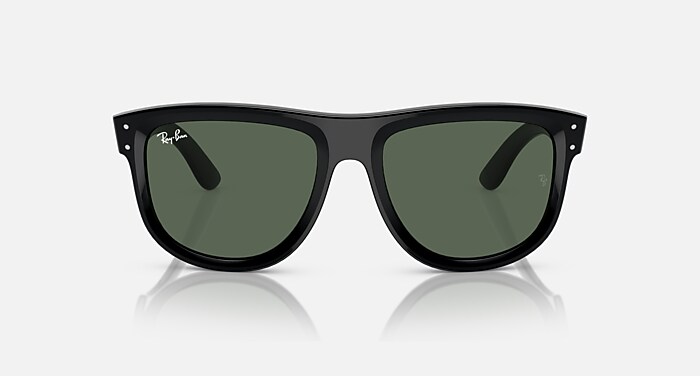 Ray-Ban Occhiali Da Sole Unisex Boyfriend Reverse - Montatura Blu Trasparente Lenti Blu 56-18