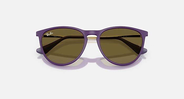erika様 ERIKA KIDS Sunglasses in Rubber Violet and Dark Brown
