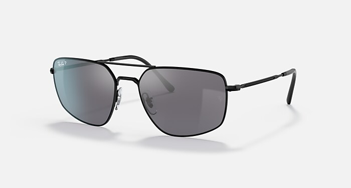 RB3666 Sunglasses in Black and Silver - RB3666 | Ray-Ban®