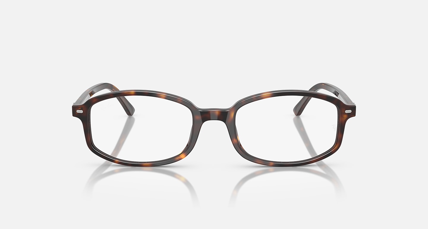Ray-Ban Eyeglasses Unisex Sam Optics - Havana Frame Clear Lenses 52-19 Polarized