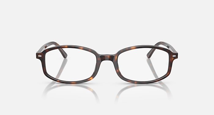 Ray-Ban Eyeglasses Unisex Sam Optics - Havana Frame Clear Lenses 52-19 Polarized
