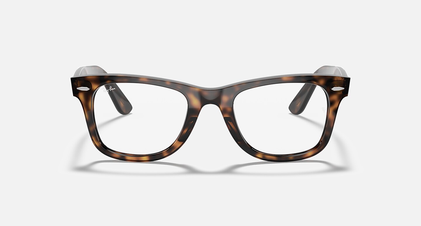Ray-Ban Eyeglasses Unisex Wayfarer Ease Optics Prescription - Havana Frame Clear Lenses 50-22 Polarized