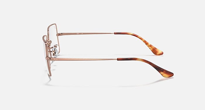 メガネ Ray-Ban Frame RB1969V 3104 Gold Frame Luxury Glasses Ray-Ban 1969V 3104 Gold White Metal Rectangle Women's