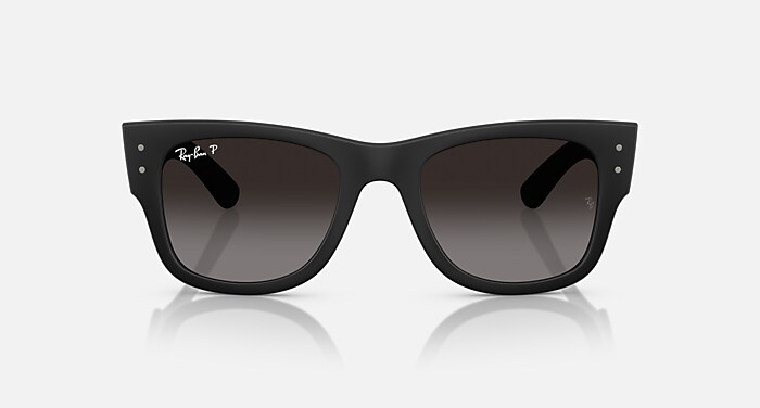 Ray-Ban Sunglasses Unisex Mega Wayfarer Liteforce - Sand Black Frame Grey Lenses 52-21 Polarized