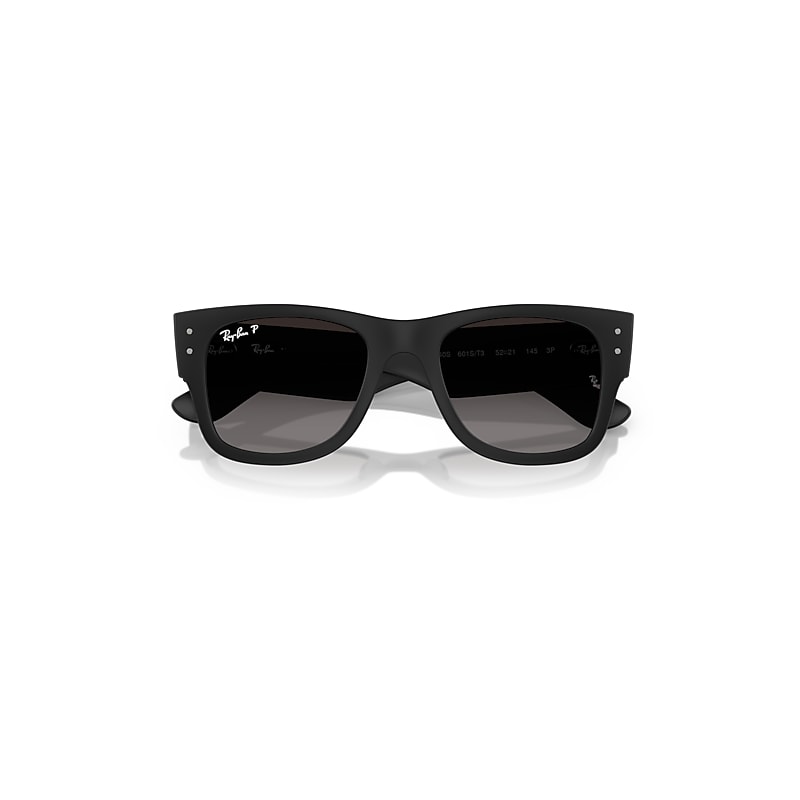 Ray-Ban Mega Wayfarer Liteforce Sunglasses Sand Black Frame Grey Lenses Polarized 52-21