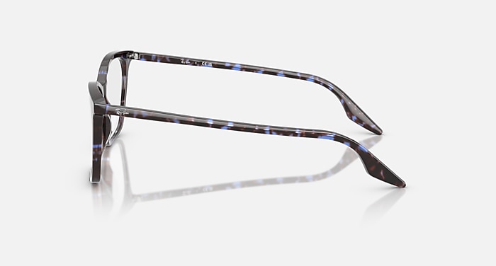 Ray-Ban Eyeglasses Woman Rb5422 Optics Prescription - Havana Yellow Turtle Frame Clear Lenses 54-16 Polarized