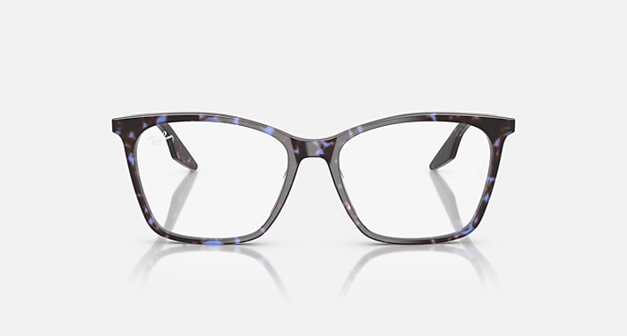 Ray-Ban Eyeglasses Woman Rb5422 Optics Prescription - Havana Yellow Turtle Frame Clear Lenses 54-16 Polarized