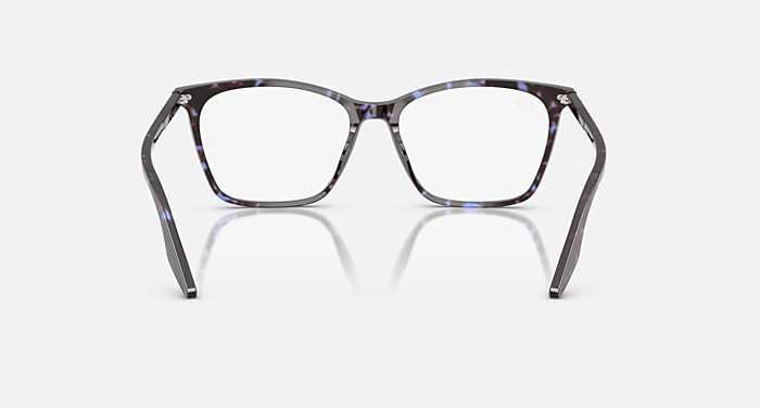 Ray-Ban Eyeglasses Woman Rb5422 Optics Prescription - Havana Yellow Turtle Frame Clear Lenses 54-16 Polarized