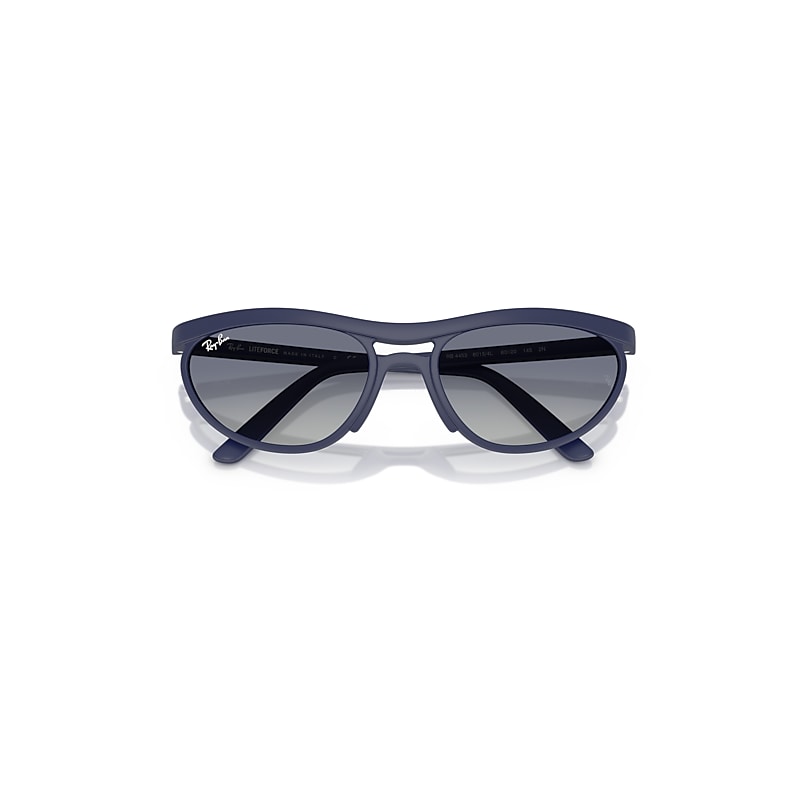 Ray Ban Rb4453 Liteforce Sunglasses Sand Blue Frame Grey Lenses 59-20 In Sand Blue