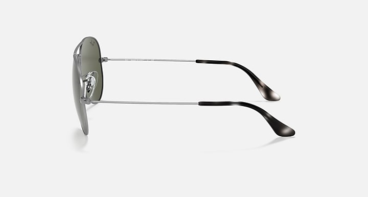 Ray-Ban Sunglasses Unisex Aviator Classic - Gunmetal Frame Green Lenses 58-14 Polarized