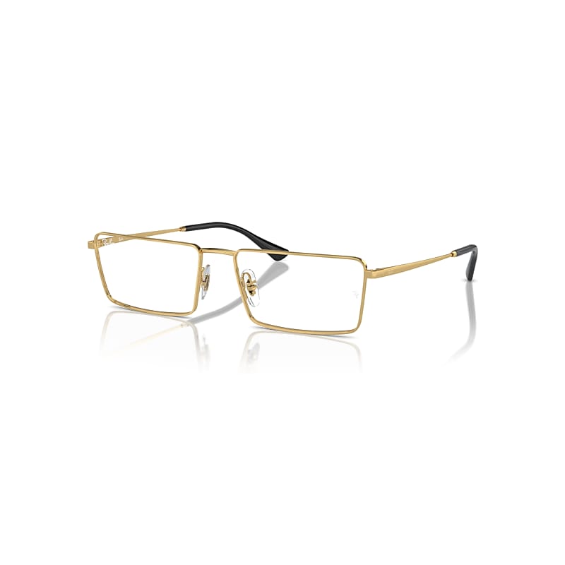 Ray-Ban Eyeglasses Unisex Emy Optics - Arista Gold Frame Clear Lenses Polarized 56-17