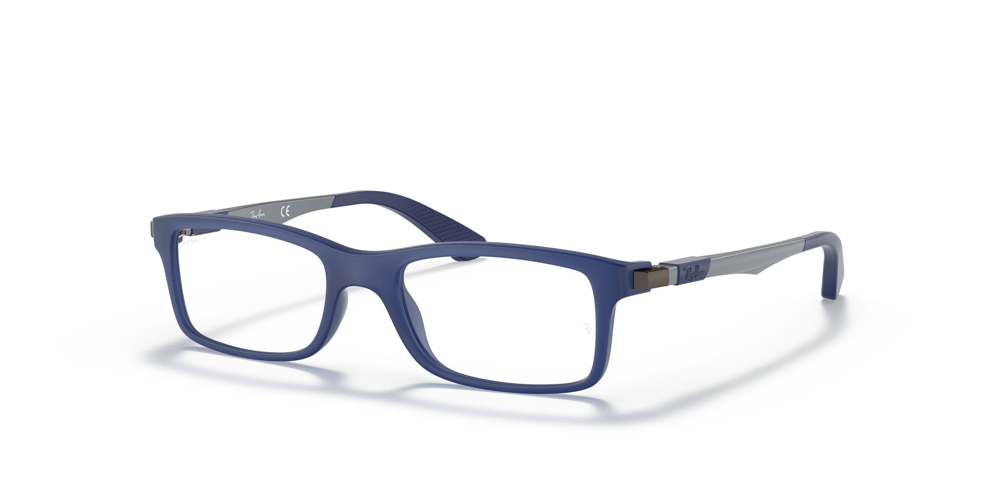 RB1588 OPTICS KIDS Matte Blue Frame Clear Lenses 47-16