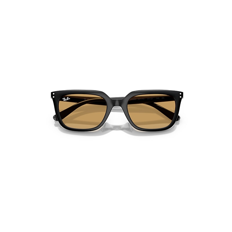 Ray Ban Rb4439d Sunglasses Black Frame Brown Lenses 54-21 In Black