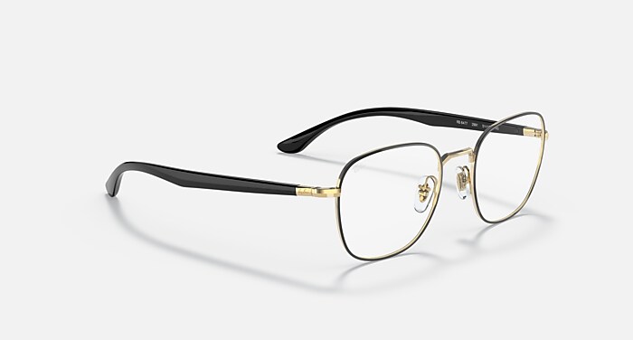 RB6477 OPTICS Eyeglasses with Black On Gold Frame - RB6477