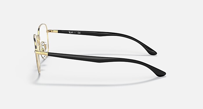 RB6477 OPTICS Eyeglasses with Black On Gold Frame - RB6477