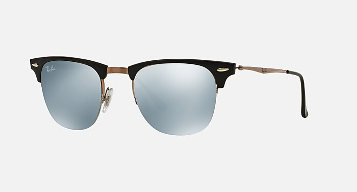 CLUBMASTER LIGHT RAY Sunglasses in Black and Silver Mirror  display picture 2