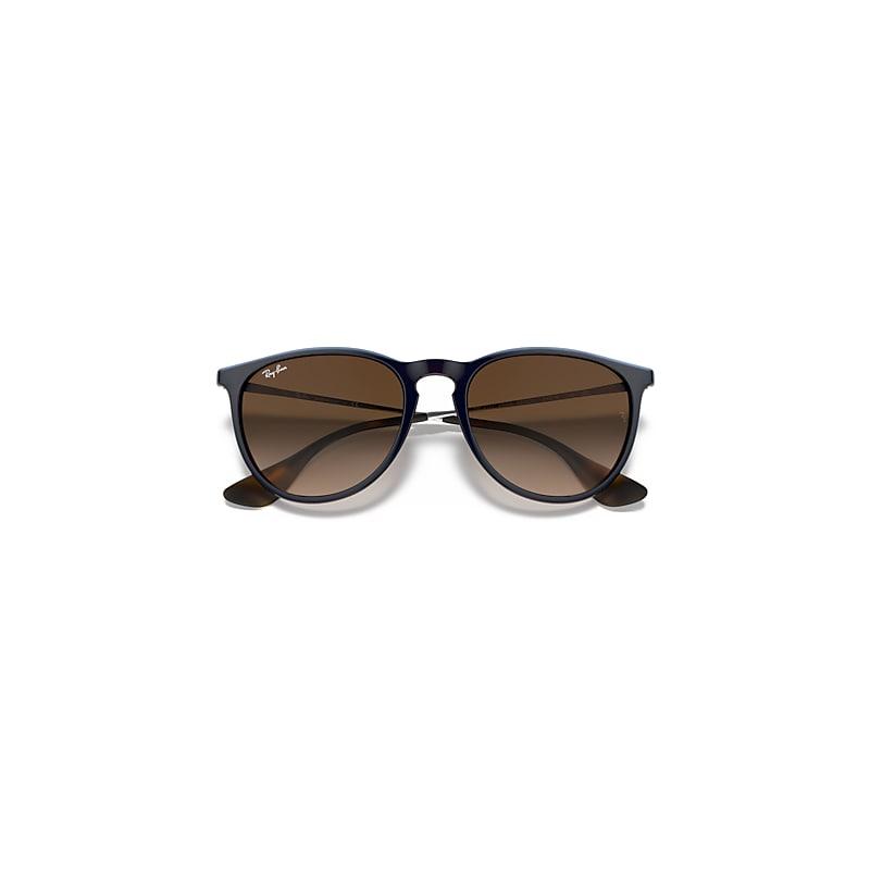 Ray-Ban Erika Classic Sunglasses Blue Frame Brown Lenses 54-18