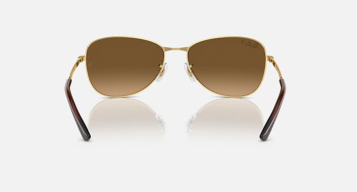 Ray-Ban Sunglasses Rb3733 Gold Frame Blue Lenses