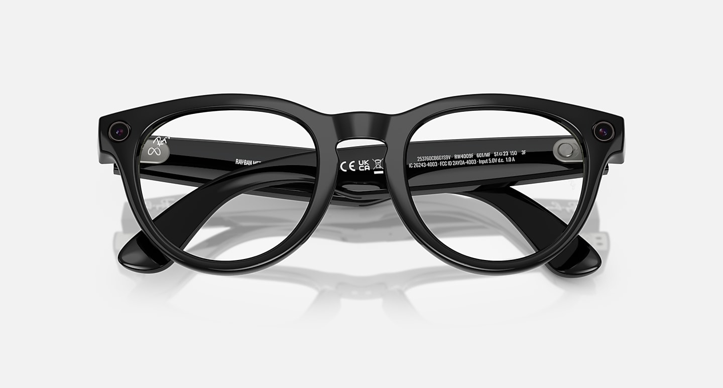 Ray-Ban undefined RAY-BAN | META LOW BRIDGE FIT HEADLINER Black with Clear/Sapphire Transitions® lens