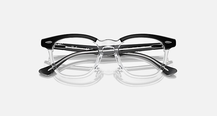 Ray-Ban Eyeglasses Children Rb9098v Optics Kids Prescription - Havana On Transparent Frame Clear Lenses 45-18 Polarized