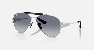 RB3762M SCUDERIA FERRARI COLLECTION Sunglasses in Silver and Dark