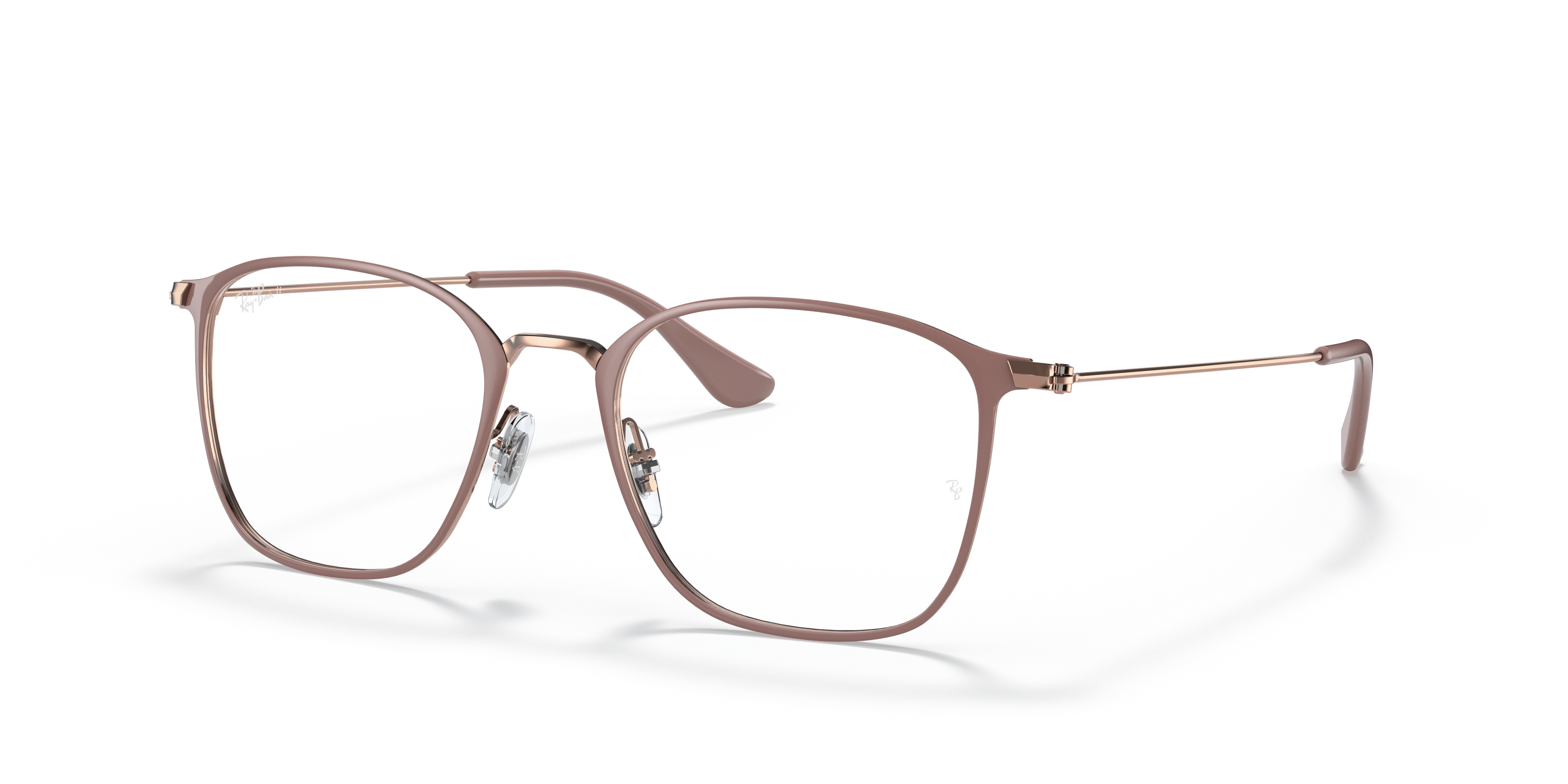 RB6466 OPTICS Polished Beige On Copper Frame Clear Lenses 51-19