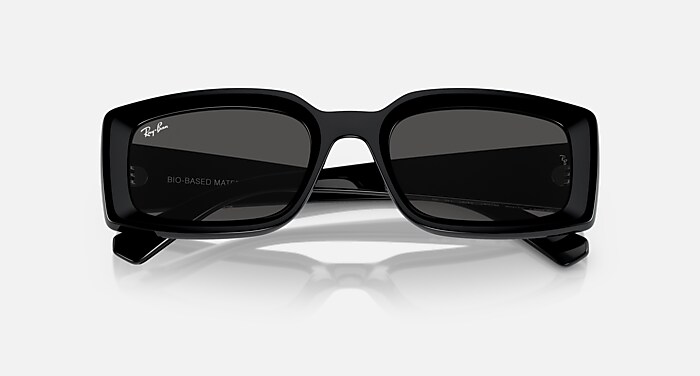 Ray-Ban Sunglasses Woman Kiliane Bio-based - Black Frame Grey Lenses 54-21