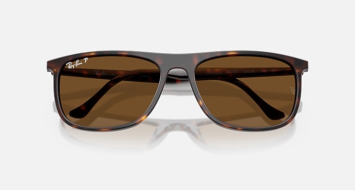 Ray-Ban Sunglasses Unisex Rb2216 - Havana Frame Brown Lenses 61-18 Polarized