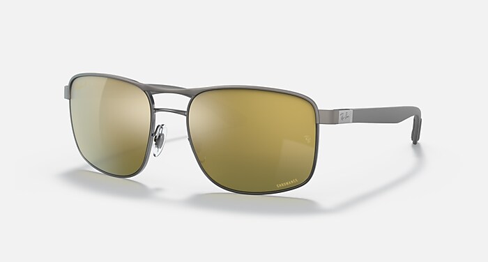 RB3660CH CHROMANCE Sunglasses in Gunmetal and Green - RB3660CH