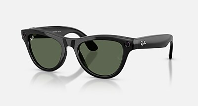 Ray-Ban Meta AI Glasses Montatura Nero Lente Trasparente