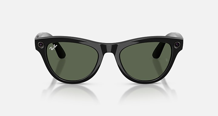 New Ray-Ban Meta AI Glasses Black Frame Green Lenses