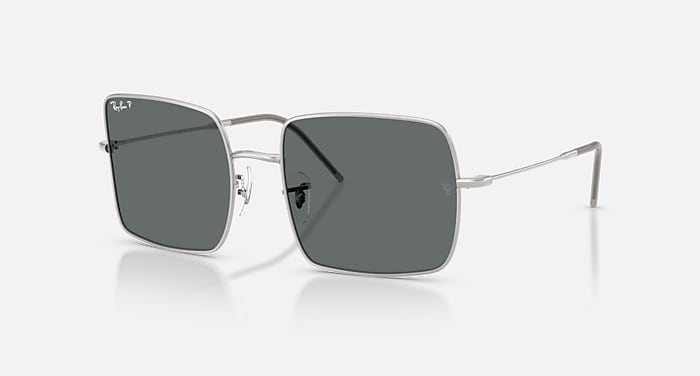 Occhiali da Sole SQUARE 1971 REVERSE in Argento e Polarized Grigio