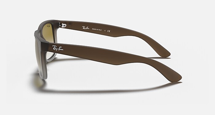 Ray-Ban Sunglasses Man Justin Classic - Havana Frame Grey Lenses 55-17 Polarized