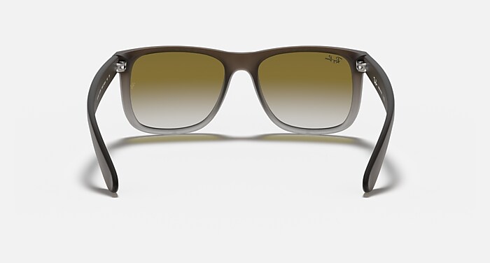 Ray-Ban Sunglasses Man Justin Classic - Havana Frame Grey Lenses 55-17 Polarized