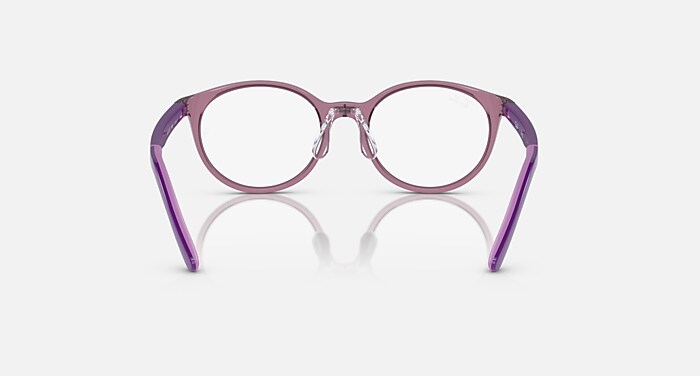 RB1625D OPTICS KIDS Eyeglasses with Transparent Purple Frame